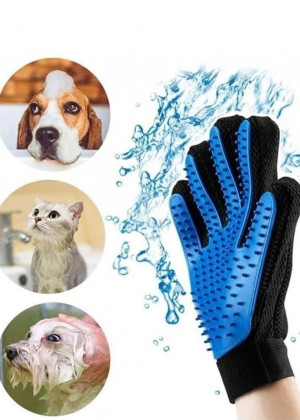 Перчатка для вычесывания шерсти кошек и собак рукавица 21202290